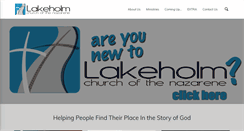 Desktop Screenshot of lakeholm.org